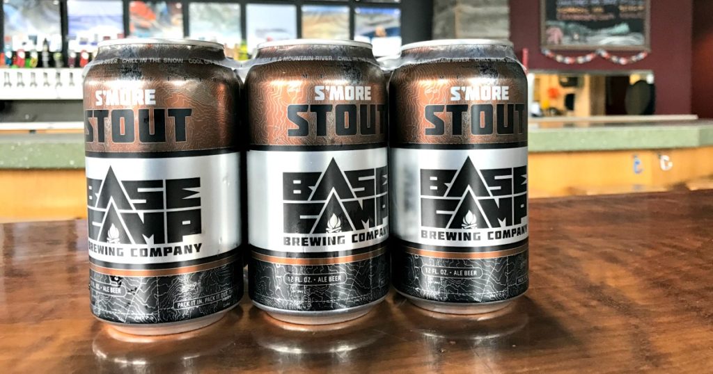 Base Camp Brewing Smore Stout cans