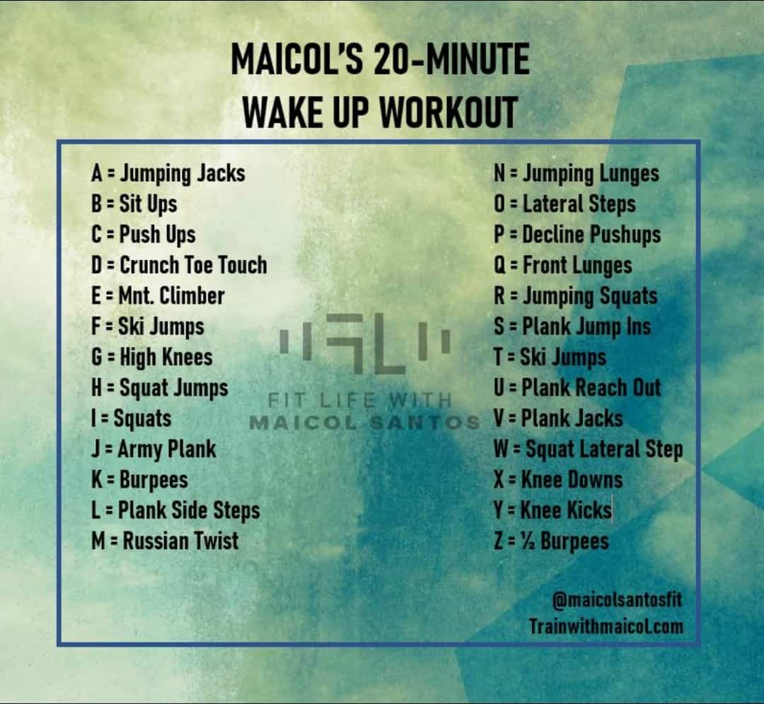 Maicol Santos Wakeup Workout